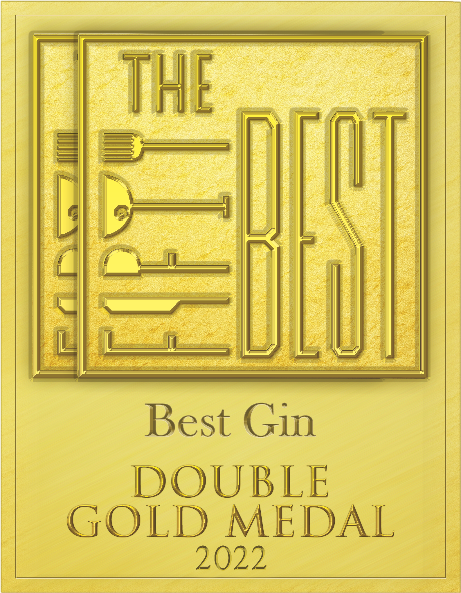 The Fifty Best — Best Gin, Double Gold Medal 2022